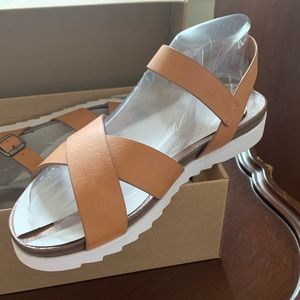 NEW Dirty Laundry Cognac Sandals